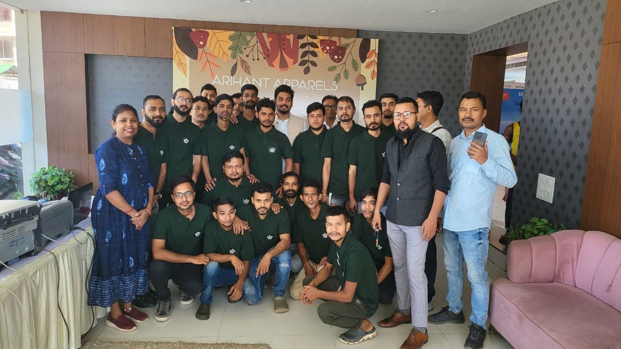 The Arihant Apparels team at their Guwahati office